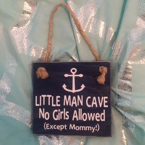 Wooden sign for little boy’s room/nursery